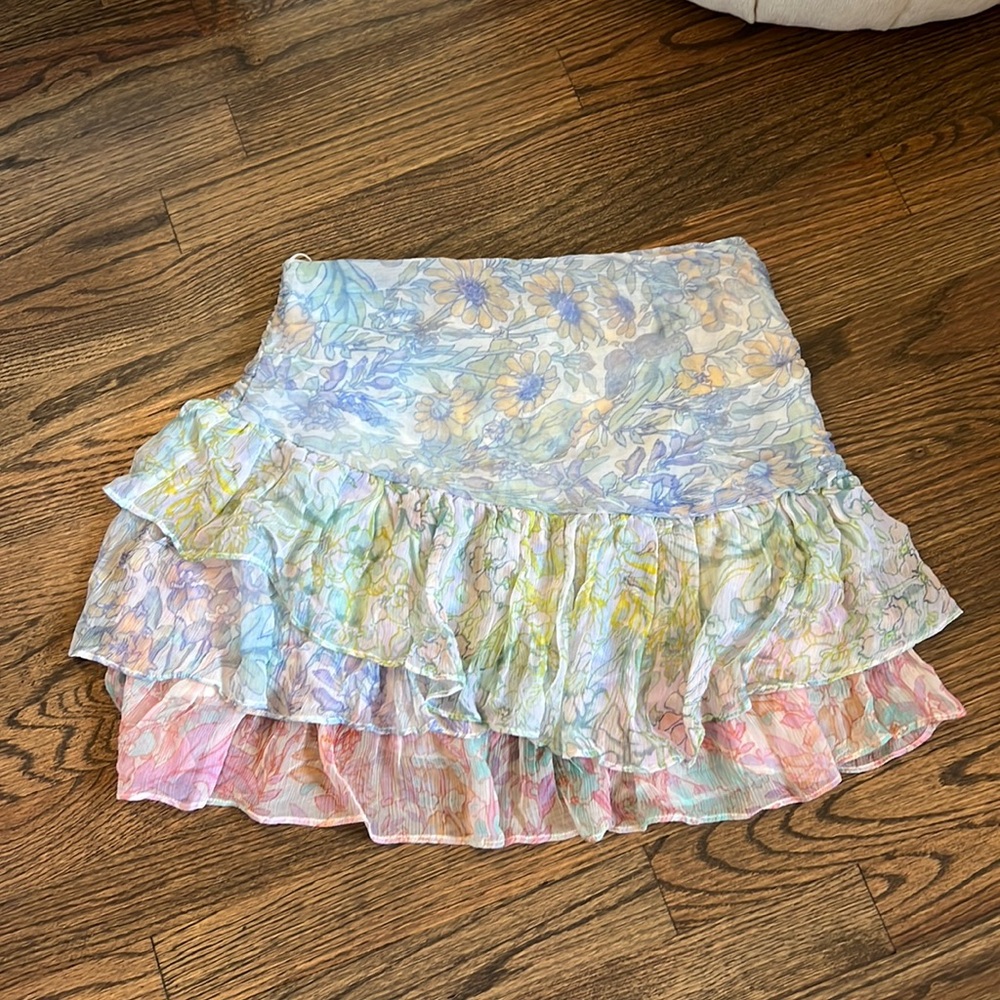 Limited Edition LoveShackFancy Ruffle Floral Skirt